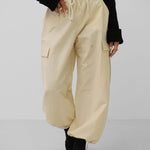 Ava | Dames Cargo-Jogger in Geel