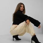 Ava | Dames Cargo-Jogger in Geel