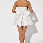 Kate | Mini Jurk Witte Glitter