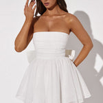 Kate | Mini Jurk Witte Glitter