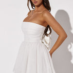 Kate | Mini Jurk Witte Glitter