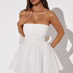 Kate | Mini Jurk Witte Glitter