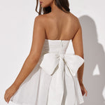 Kate | Mini Jurk Witte Glitter