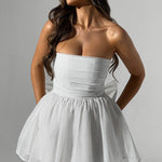 Kate | Mini Jurk Witte Glitter