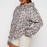 Offstage Gedrukte Oversized Hoodie Leopard – Gedurfd, Comfortabel en Stijlvol