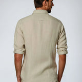 Linnen Overhemd met Lange Mouwen en Slim Fit
