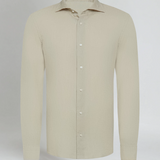 Linnen Overhemd met Lange Mouwen en Slim Fit