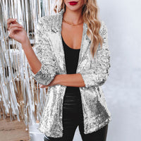Layla | Feestelijke Pailletten Blazer