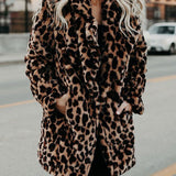 Leona| Comfortabele Winterjas met Luipaardprint