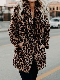 Leona| Comfortabele Winterjas met Luipaardprint
