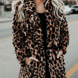 Leona| Comfortabele Winterjas met Luipaardprint