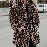 Leona| Comfortabele Winterjas met Luipaardprint