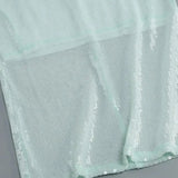 Maya | Spitze Front Lange Mouwen Mintgroene Glitters Jurk Dames