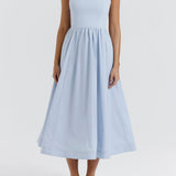 Maike™ Elegante Strapless Midi Jurk