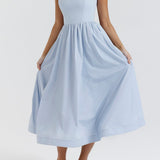 Maike™ Elegante Strapless Midi Jurk