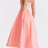Maike™ Elegante Strapless Midi Jurk