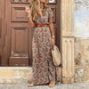 Maxi-jurk in Boho-stijl met paisleypatroon en riem