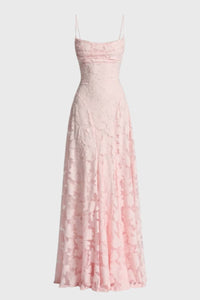 Elegante Maxi Jurk met Kantdetails
