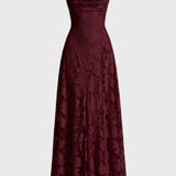 Elegante Maxi Jurk met Kantdetails