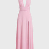 Elegante Halter Maxi Jurk