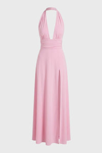 Elegante Halter Maxi Jurk