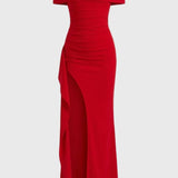 Elegante Off Shoulder Maxi Jurk