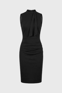 Zwarte Elegante Bodycon Midi Jurk