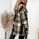 Geruite Mantel | Oversized | Trendy Winterstijl