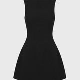 Zwarte Strapless Mini Jurk