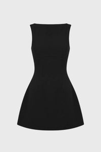 Zwarte Strapless Mini Jurk