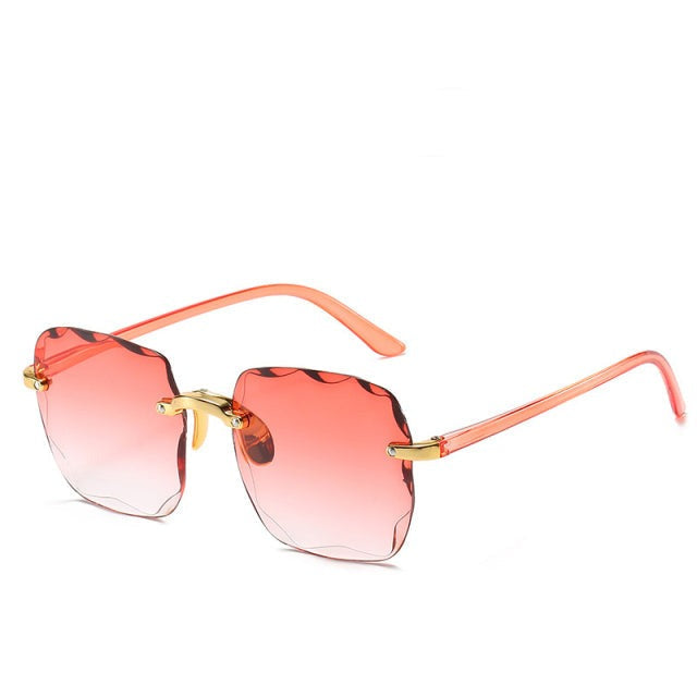 Luxe Zonnebril met Gradient Glazen en Elegant Frame