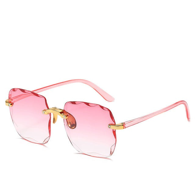 Luxe Zonnebril met Gradient Glazen en Elegant Frame