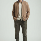 Luxe Kasjmiermix Vest voor Heren – Zachte, Warme en Tijdloze Coat