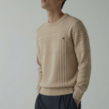 Heren Gebreide Pullover – Slim Fit Trui van Ademend Katoenmix