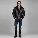 Pu Leren Winterjas voor Heren – Luxe en Elegante Maximiliaan Jas