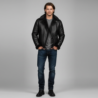 Pu Leren Winterjas voor Heren – Luxe en Elegante Maximiliaan Jas