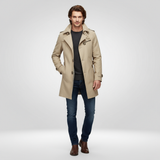 Heren Trenchcoat – Elegante Bescherming voor Veranderlijk Weer
