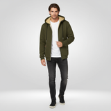 Heren Wintervest met Capuchon en Fleecevoering