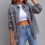 Isaura™ Dames Oversized Spijkerjack