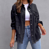Isaura™ Dames Oversized Spijkerjack