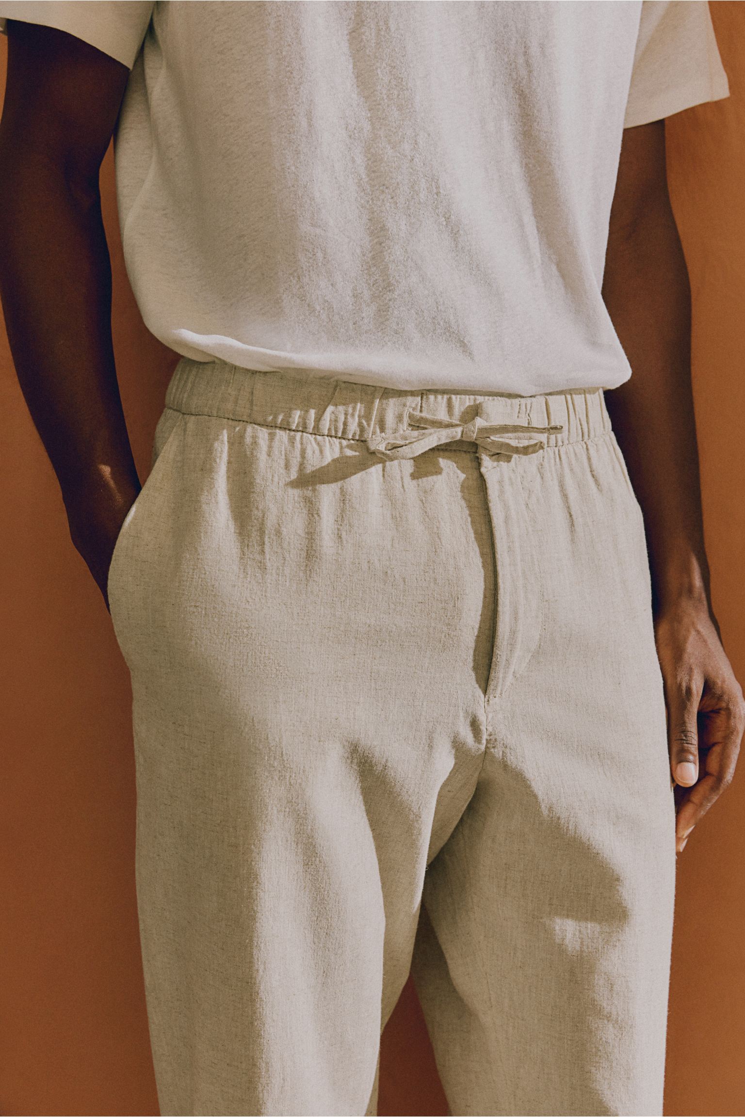 Heren-Casualbroek met Koord – Minimalistische Look in Meerdere Kleuren