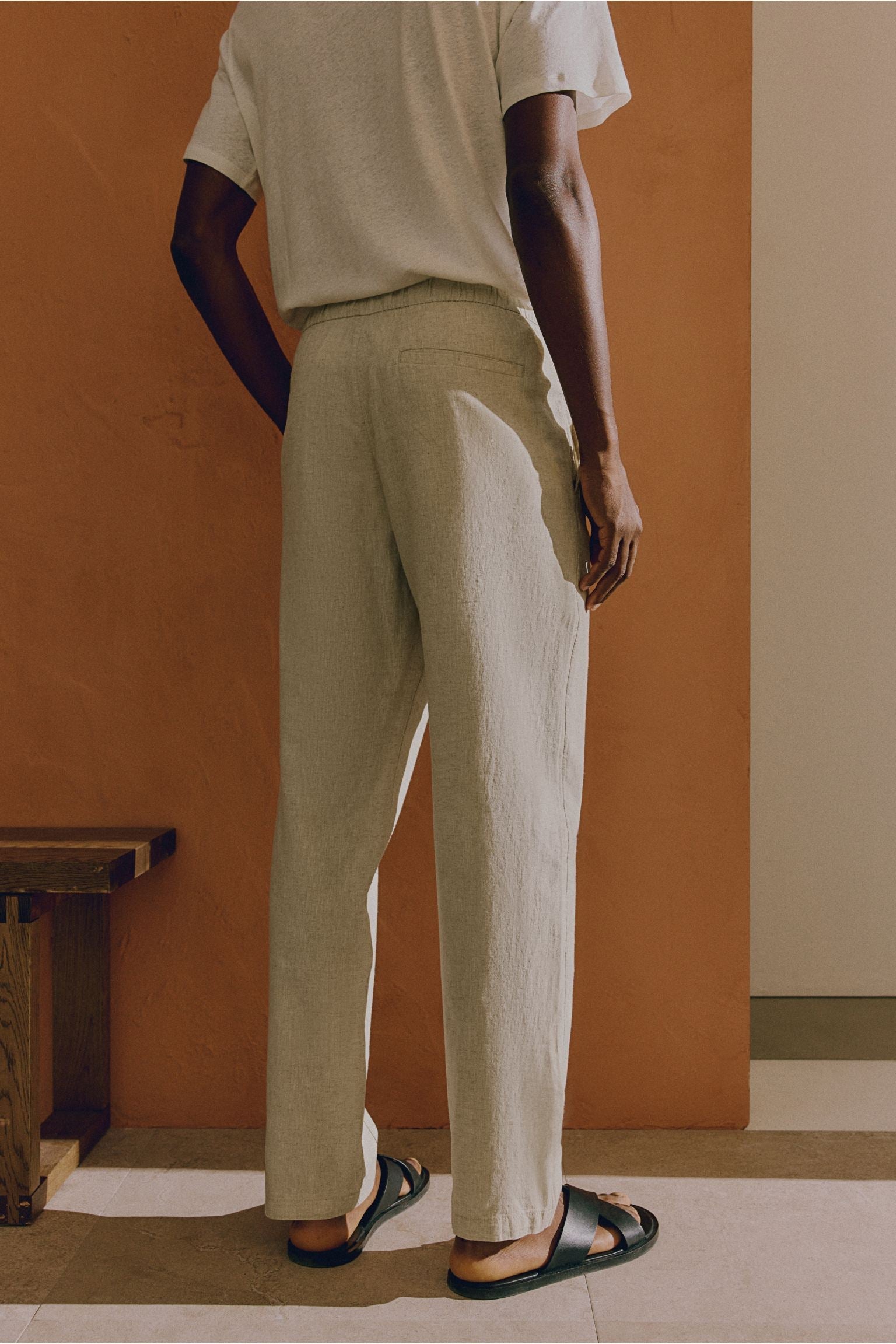 Heren-Casualbroek met Koord – Minimalistische Look in Meerdere Kleuren
