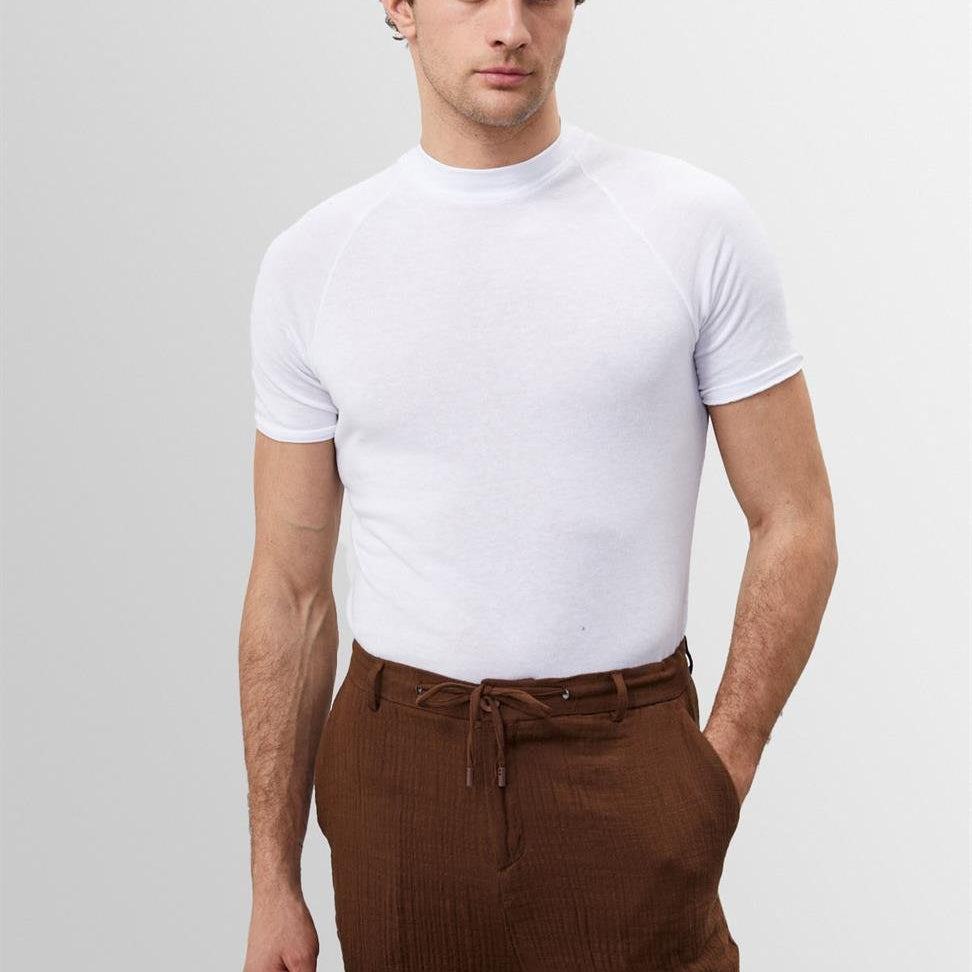 Joachim | Klassiek Slim-Fit Witte T-Shirt voor Heren