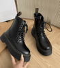 Eline | Elegante Plateauboots van Leer – Stijlvolle Schoenen met Comfort