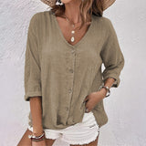 Selma™ Dames T-shirt met V-hals