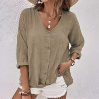 Selma™ Dames T-shirt met V-hals