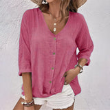 Selma™ Dames T-shirt met V-hals