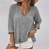 Selma™ Dames T-shirt met V-hals