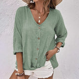 Selma™ Dames T-shirt met V-hals