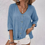 Selma™ Dames T-shirt met V-hals